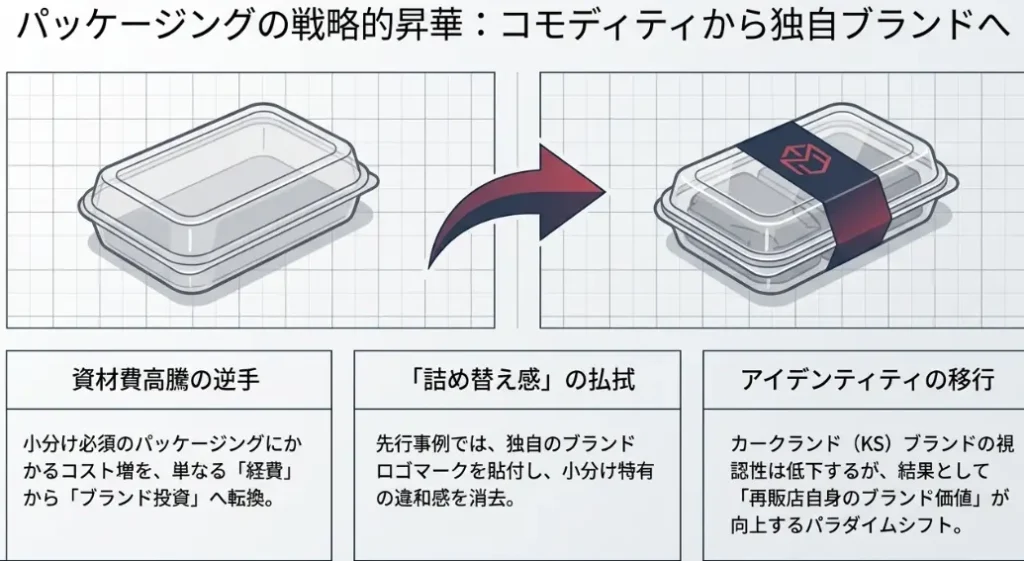 コストコ再販店のパッケージ変更はブランドイメージに昇華させている