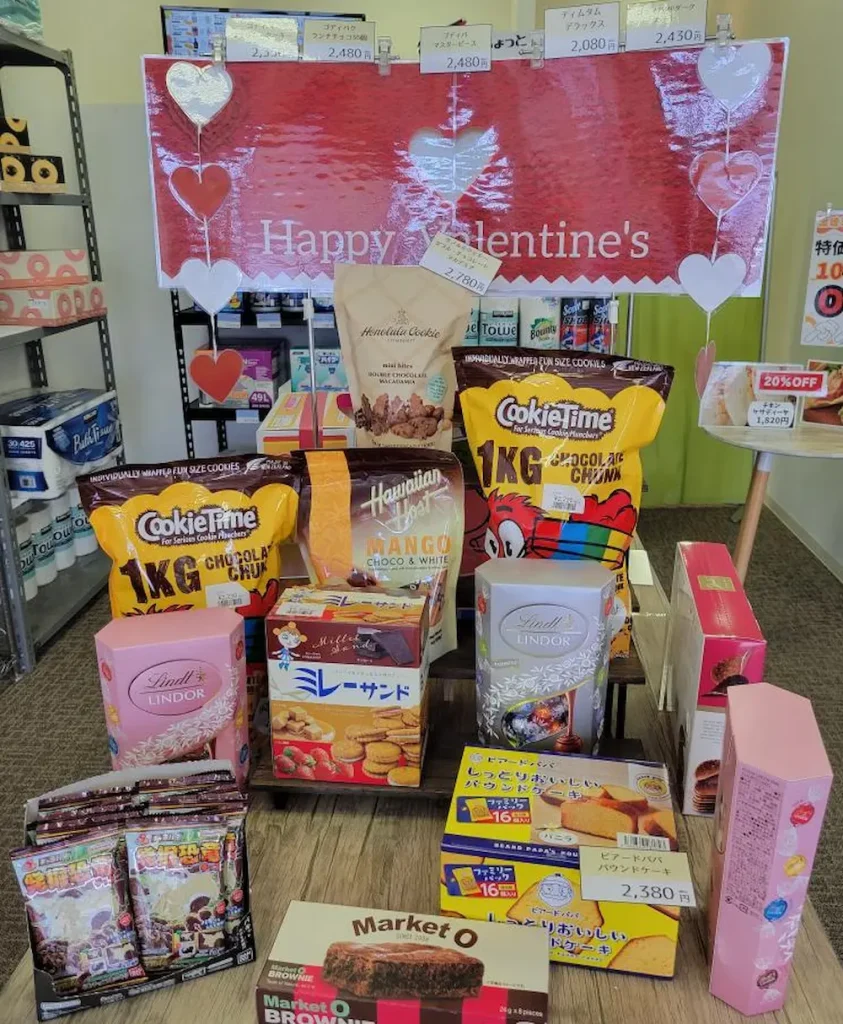 広島県のコストコ再販店CoCo Cherryの品揃えの様子