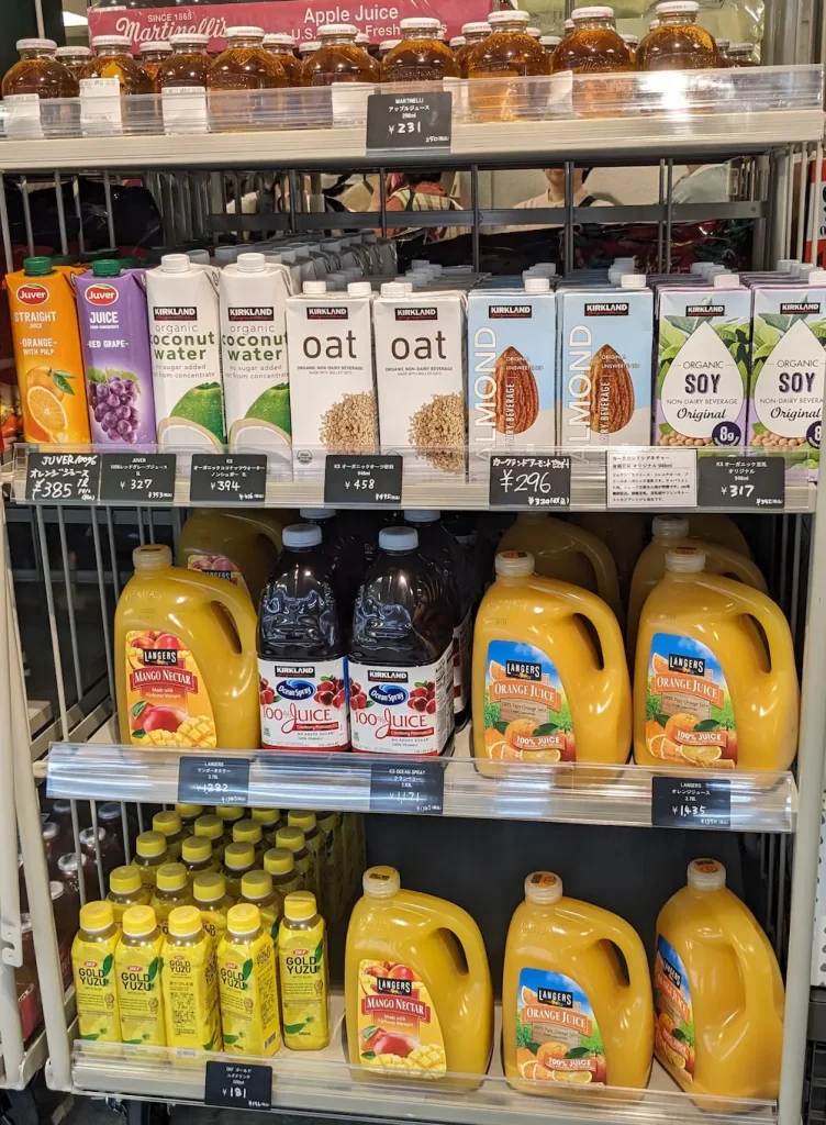 吉祥寺のコストコ再販店STOCKMART（ストックマートドリンクの品揃え