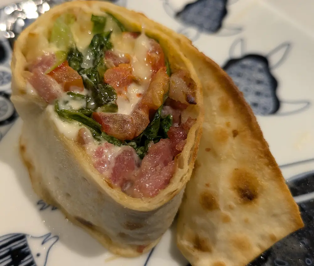 コストコ再販店で購入したハイローラーB.L.Tを焼いた様子