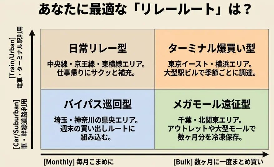 あなたに最適な半額リレールートは？